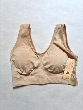 NWT Truekind Everyday Throw-on Wireless Bralette - Chai - Medium